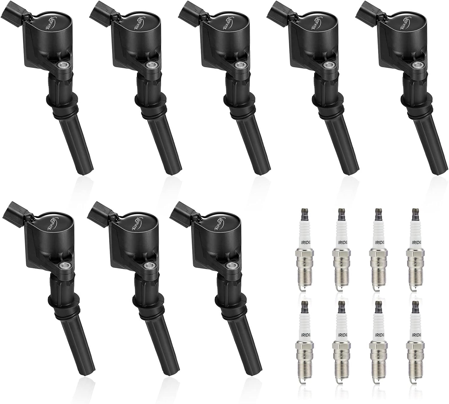 8 Ignition Coils & 8 Platinum Spark Plugs SP479 For Ford